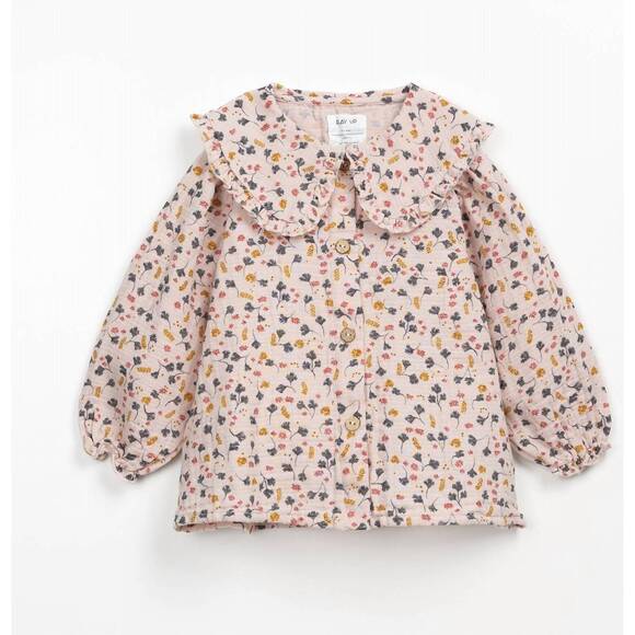 NEW PLAY UP kids' printed floral shirt in beige